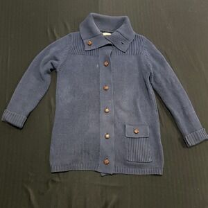 Quiksilver Navy Blue Knit Cardigan Sweater Womens Small PG05046 Surf Skate Y2K
